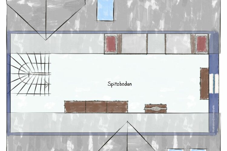 Grundriss, Spitzboden