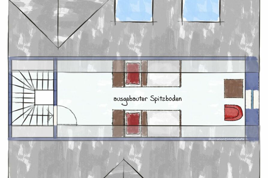 Grundriss Spitzboden