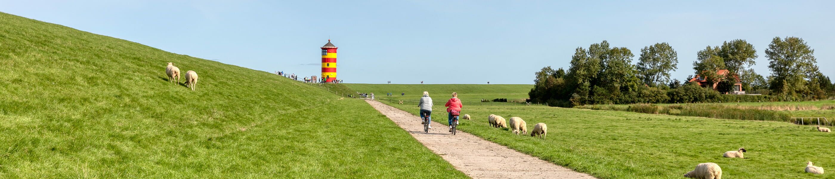 Ferienhaus in der Krummhörn mit Weitblick über Felder